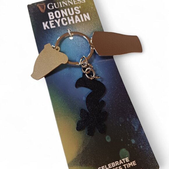 Guiness  Toucan Harp Wind Vane Charm Collectible Keychain NWT - Picture 8 of 8